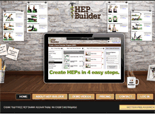 Tablet Screenshot of hepbuilder.com